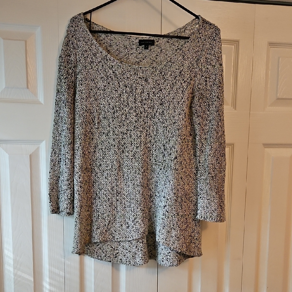 The Limited Monochrome Long Sleeve Knit Sweater Top